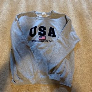 Grey Washington DC Crewneck